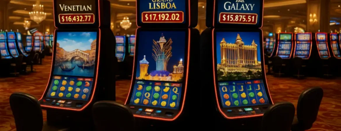 Игровые автоматы в Venetian, Grand Lisboa и Galaxy: что популярно у туристов